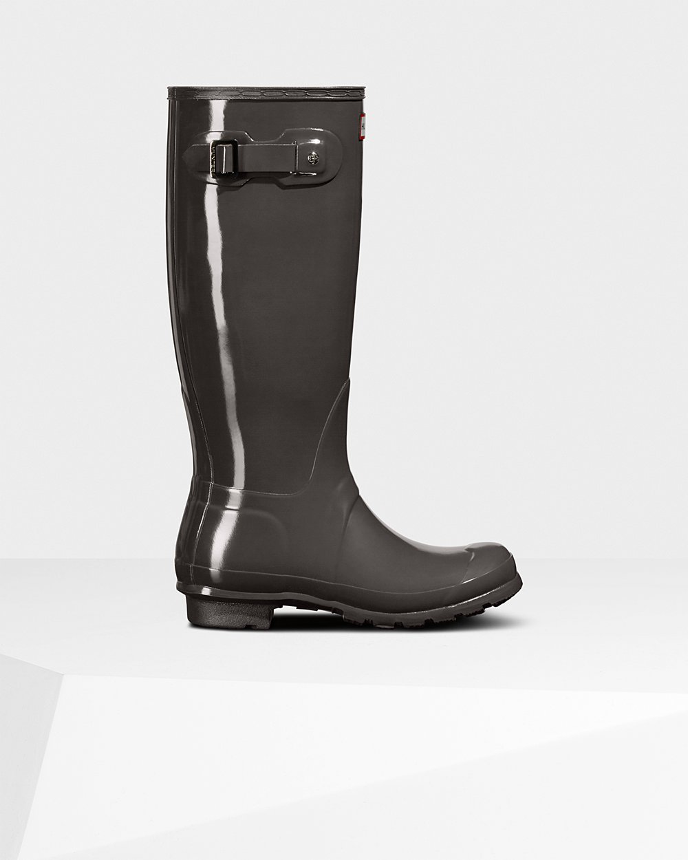 Galochas Altas Hunter Feminina Cinzentas - Original Gloss - 05HYFUNVR